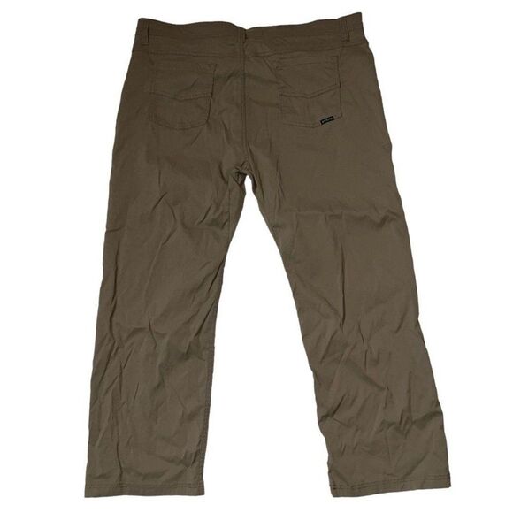 prAna Brion Hiking Men’s Pants In Mud Color Size 40WX30L Green - Picture 10 of 12
